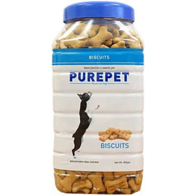 455gm Purepet Chicken Adult Dog Biscuit