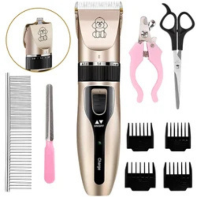 Pet Trimmer, Rechargeable Pets Hair Cutting Grooming Clipper Machine Kit for Pets,Dog Trimmer