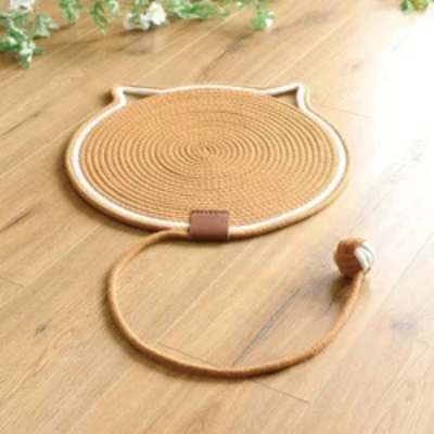 Cat Scratching Board Portable Cat Scratcher for Pet Accessories Kitty Kitten Light Brown